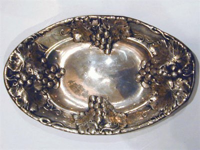 Lot 598 - Sterling Silver Repousse Bowl with Grapevine...