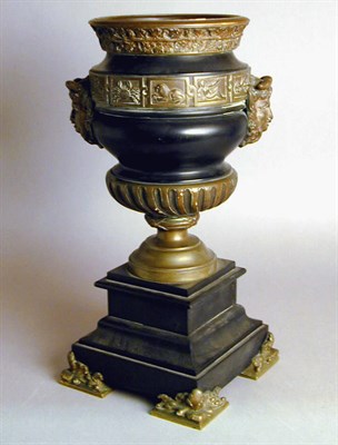 Lot 228 - Pair of Renaissance Revival Bronze and Black...