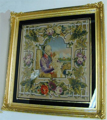 Lot 178 - Pair of English Beadwork Pictures
