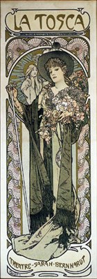 Lot 161 - Alphonse Mucha LA TOSCA Color lithograph...