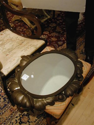 Lot 282 - Tin Oval Mirror