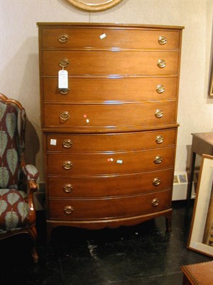 Lot 637 - Georgian Style Mahogany Chest on Chest