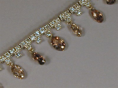 Lot 517 - Diamond Briolette Necklace Platinum, designed...