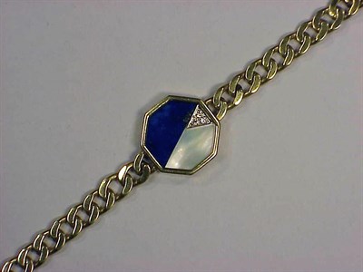 Lot 398 - Gold, Lapis-Lazuli and Mother-of-Pearl...