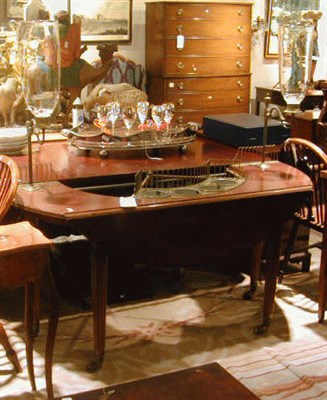 Lot 146 - Georgian Style Mahogany Wine Tasting Table