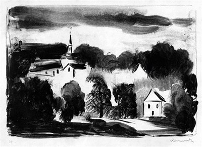 Lot 247 - Maurice de Vlaminck THEMERICOURT, LE CLOCHER...