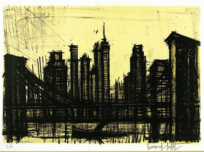 Lot 39 - Bernard Buffet NEW YORK VI (S. 58) Color...