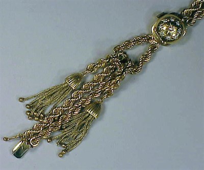 Lot 142 - Lady's Gold and Diamond Cover Wristwatch 14 kt....