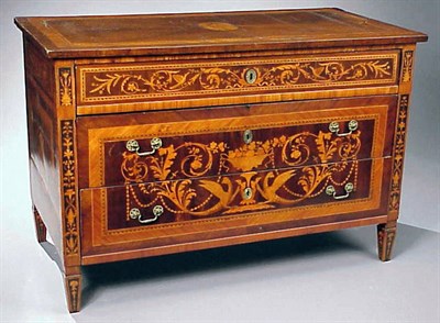 Lot 495 - Italian Neoclassical Marquetry-Inlaid Walnut...