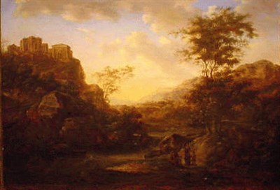 Lot 86 - Circle of Gaspard Dughet CLASSICAL LANDSCAPE...