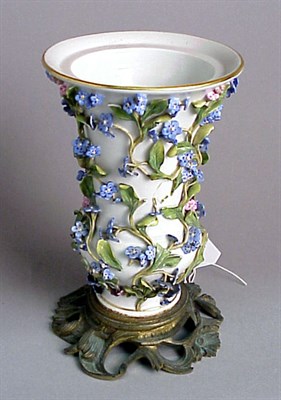 Lot 580 - Meissen Porcelain Vase Of flaring form,...