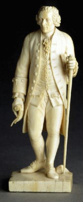 Lot 357 - French Ivory Figure of Jean-Jacques Rousseau...