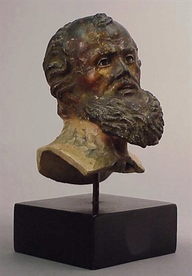 Lot 290 - Neapolitan Polychromed Terra Cotta Head of a...