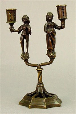 Lot 264 - South German Bronze Candelabrum 15th Century...