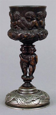 Lot 265 - Flemish Carved Rhinoceros Horn Cup 16th/17th...