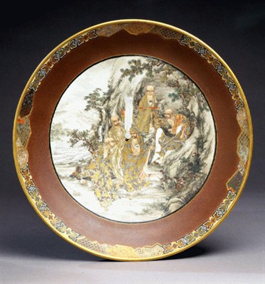 Lot 151 - Brilliantly Painted Satsuma Dish Meiji Period,...