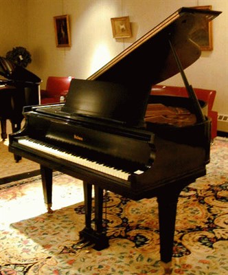 Lot 584 - Baldwin Ebonized Baby Grand Piano Serial #...