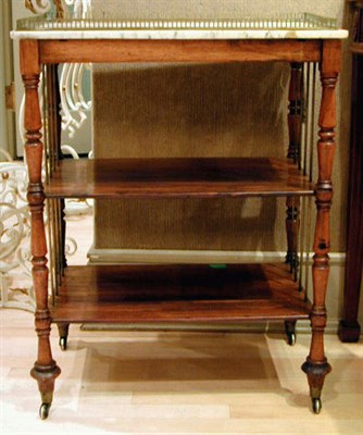 Lot 511 - Directoire Style Marble Top Rosewood Etagere