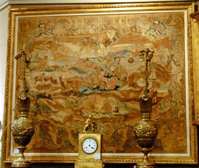 Lot 307 - Framed Continental Petit Point Panel