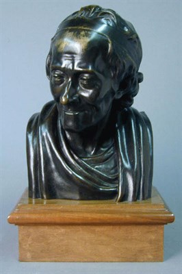 Lot 186 - Bronze Bust of Voltaire