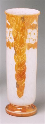 Lot 426 - Charder Le Verre Francais Cameo Glass Vase Of...