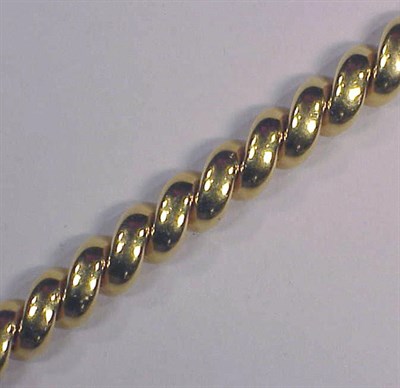 Lot 145 - Gold Bracelet 18 kt. yellow gold, composed of...