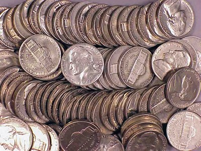 Lot 10 - Large Group of United States Nickels From...