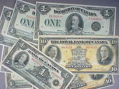 Lot 12 - Group of Canadian Banknotes 1923-1935, group...