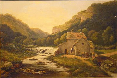 Lot 29 - Julius Godet British, 19th century A VALLEY...