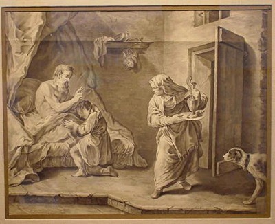 Lot 35 - L. Lehman German, 18th century ISAAC AND JACOB...