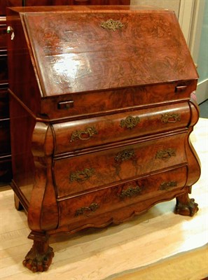 Lot 211 - Italian Rococo Style Mahogany Slant-Front Desk