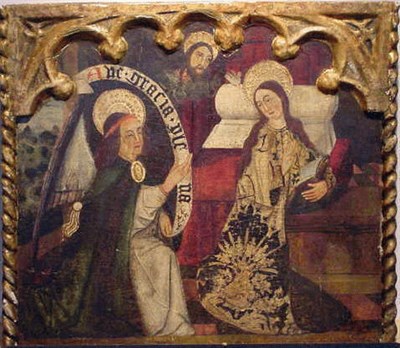 Lot 118 - Sicilian School 15th Century ANNUNCIATION...