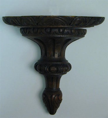 Lot 260 - Pair of Continental Carved Wood Wall Brackets