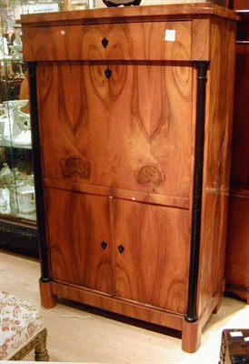 Lot 467 - Biedermeier Mahogany Secretaire a Abattant