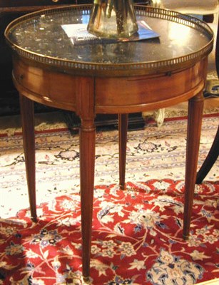 Lot 565 - Louis XVI Style Marble Top Fruitwood Boulotte...