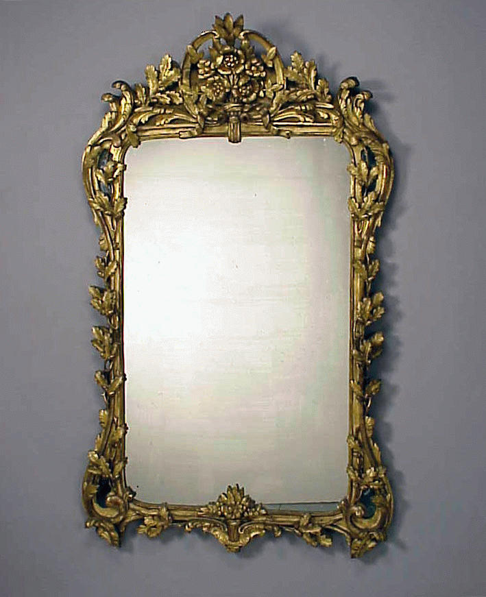 Lot 397 - Louis XV Gilt-Wood Mirror 18th Century The...