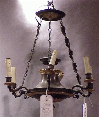 Lot 631 - Empire Style Gilt and Patinated-Metal...