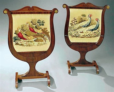 Lot 616 - Pair of Charles X Gilt-Bronze Mounted Mahogany...