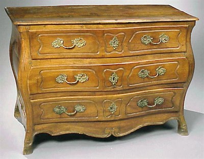 Lot 409 - Provincial Louis XV Walnut Commode Mid 18th...