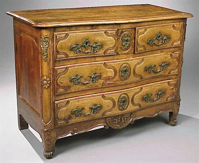 Lot 381 - Provincial Louis XV Walnut Commode 18th...
