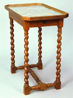 Lot 294 - Continental Baroque Walnut Tray Top Side Table...