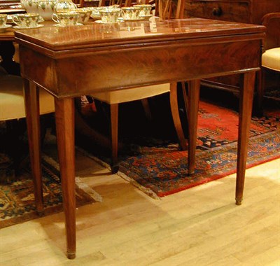 Lot 715 - Neoclassical Mahogany Fold-Over Games Table