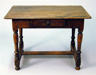 Lot 319 - Continental Baroque Oak Side Table The...