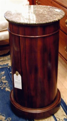 Lot 425 - Empire Mahogany Marble Top Pot Cupboard