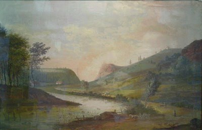 Lot 36 - German School 19th Century LANDSCAPE WITH...