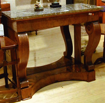 Lot 386 - Empire Marble Top Mahogany Console