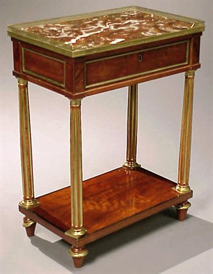 Lot 510 - Louis XVI Gilt-Bronze Mounted Mahogany Table a...