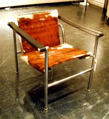 Lot 70 - Pair of Chrome Armchairs Le Corbusier and...