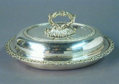 Lot 395 - Two Silver Plated Entree Dishes