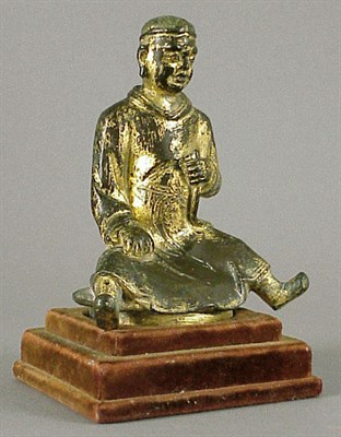 Lot 171 - Gilt-Bronze Seated Figure Probably Yuan...